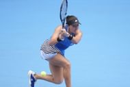 Jessica Pegula in action at the Japan Open